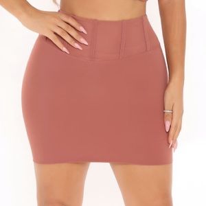Fashion Nova Marsala Double Lined Mini Skirt - S